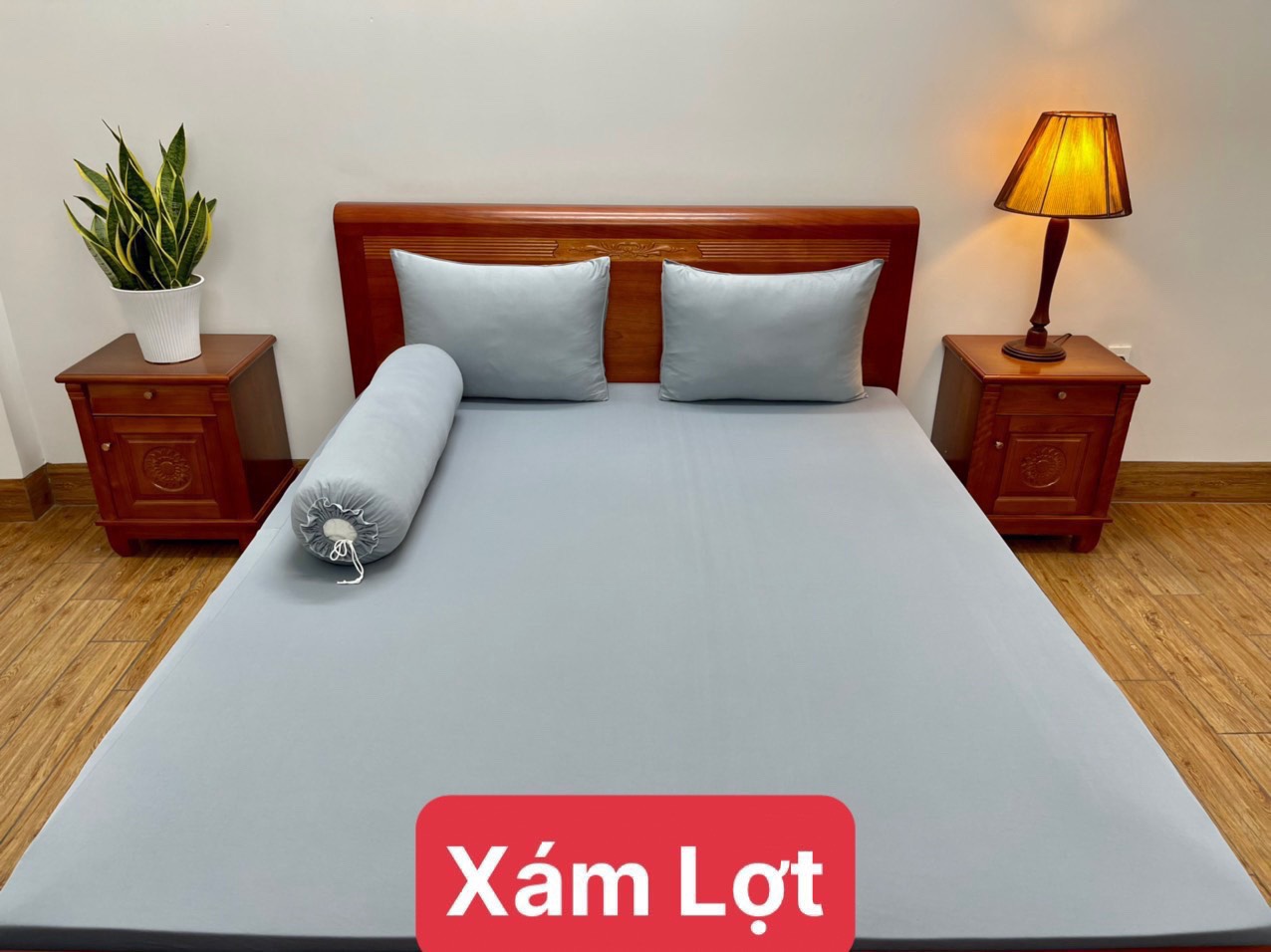 Bộ ga thun lạnh Hàn Quốc cao cấp (1 ga + 3 vỏ gối ) mịn thoáng mát (1m8 x 2m)