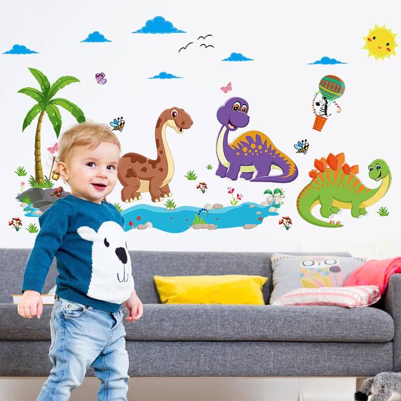 [HCM]Decal dán tường khủng long