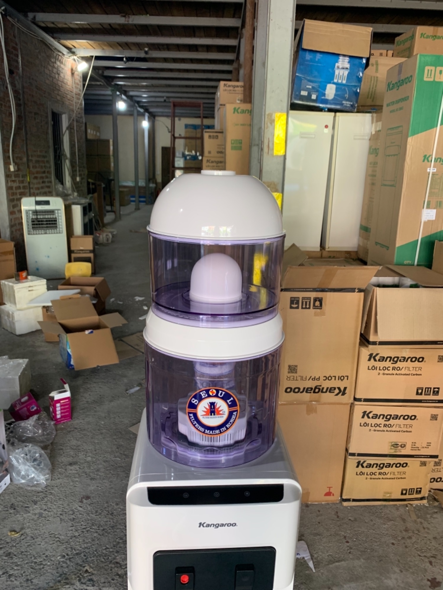 Bình úp  cho cây nước nóng lạnh Kangaroo - có phao tự ngắt , có bộ lọc  seuol