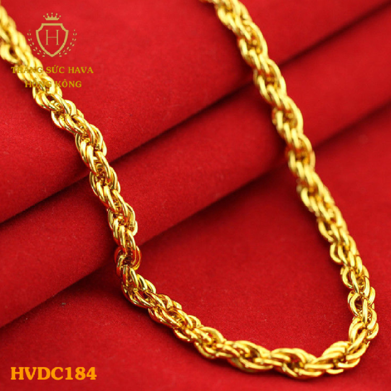 Vòng Cổ, Dây Chuyền Nam Nữ Titan Xi Mạ Vàng 24k (Không Bị Xỉn Đen) - Trang Sức Hava Hong Kong)