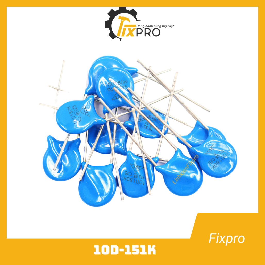 Tụ chống sét varistor 10d151k 150v 10mm chất lượng tốt - fixpro