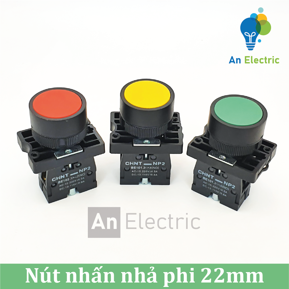 Nút nhấn nhả không đèn NP2-EA CHINT