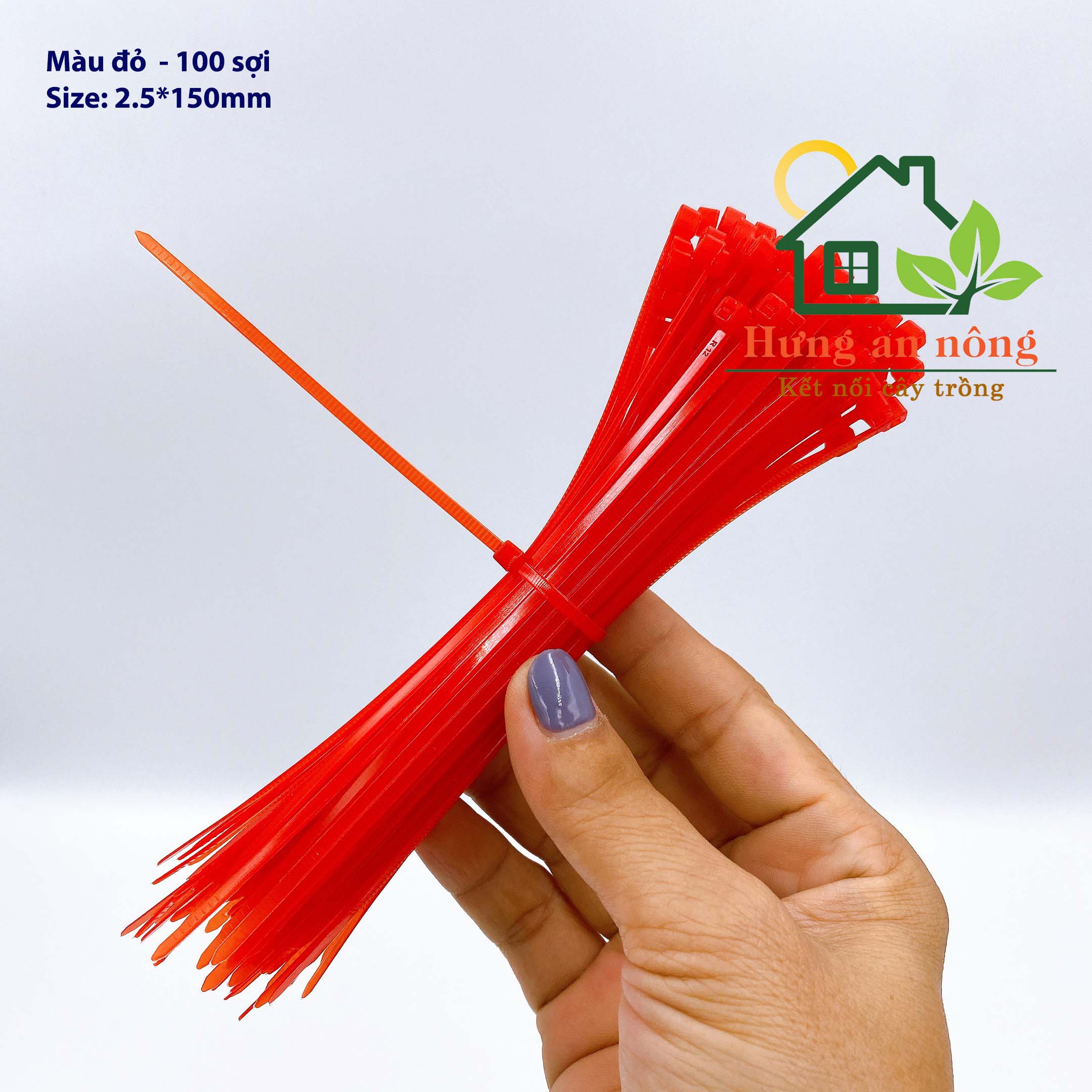DR315TQ - Dây rút nhựa đánh dấu gia cầm, buộc linh kiện, cố định cây trồng ( sét 100 sợi size 2.5x150mm )