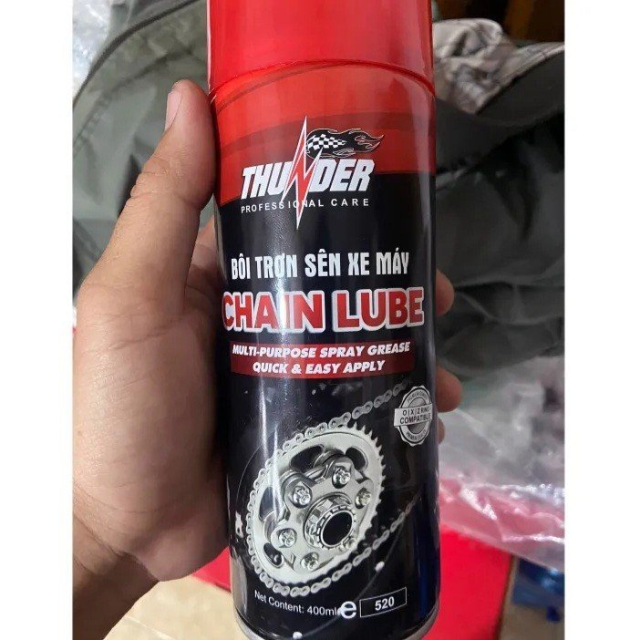 Chai Bôi Trơn Dây Sên Thunder Chain Lube 400Ml Cao Cấp