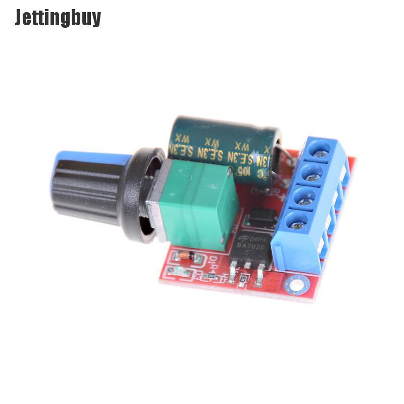 Jettingbuy Mini DC Motor PWM Speed Controller 5A 4.5V-35V Speed Control Switch LED Dimmer