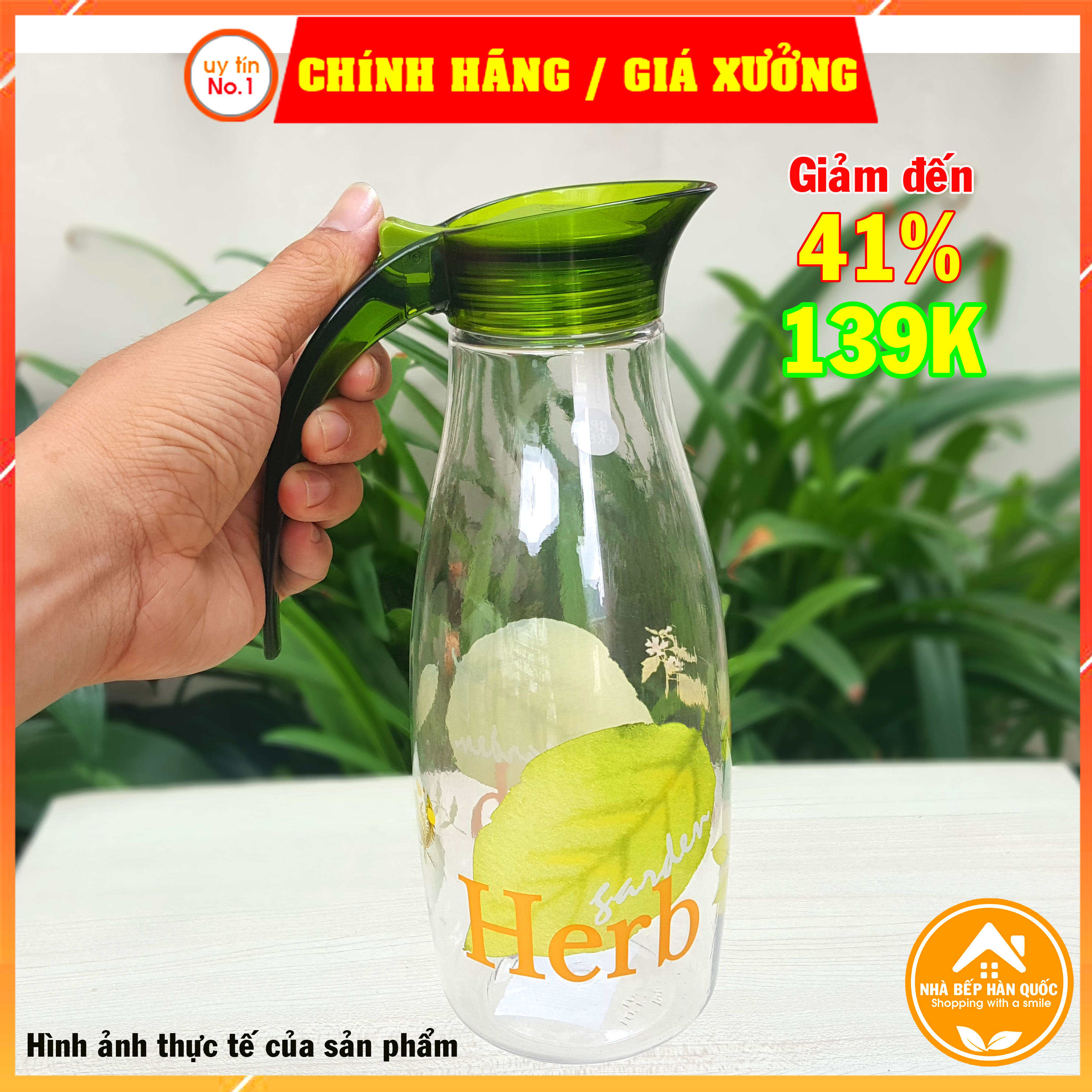 Bình nước Bisfree Classic Lock&Lock 1.2L ABF627