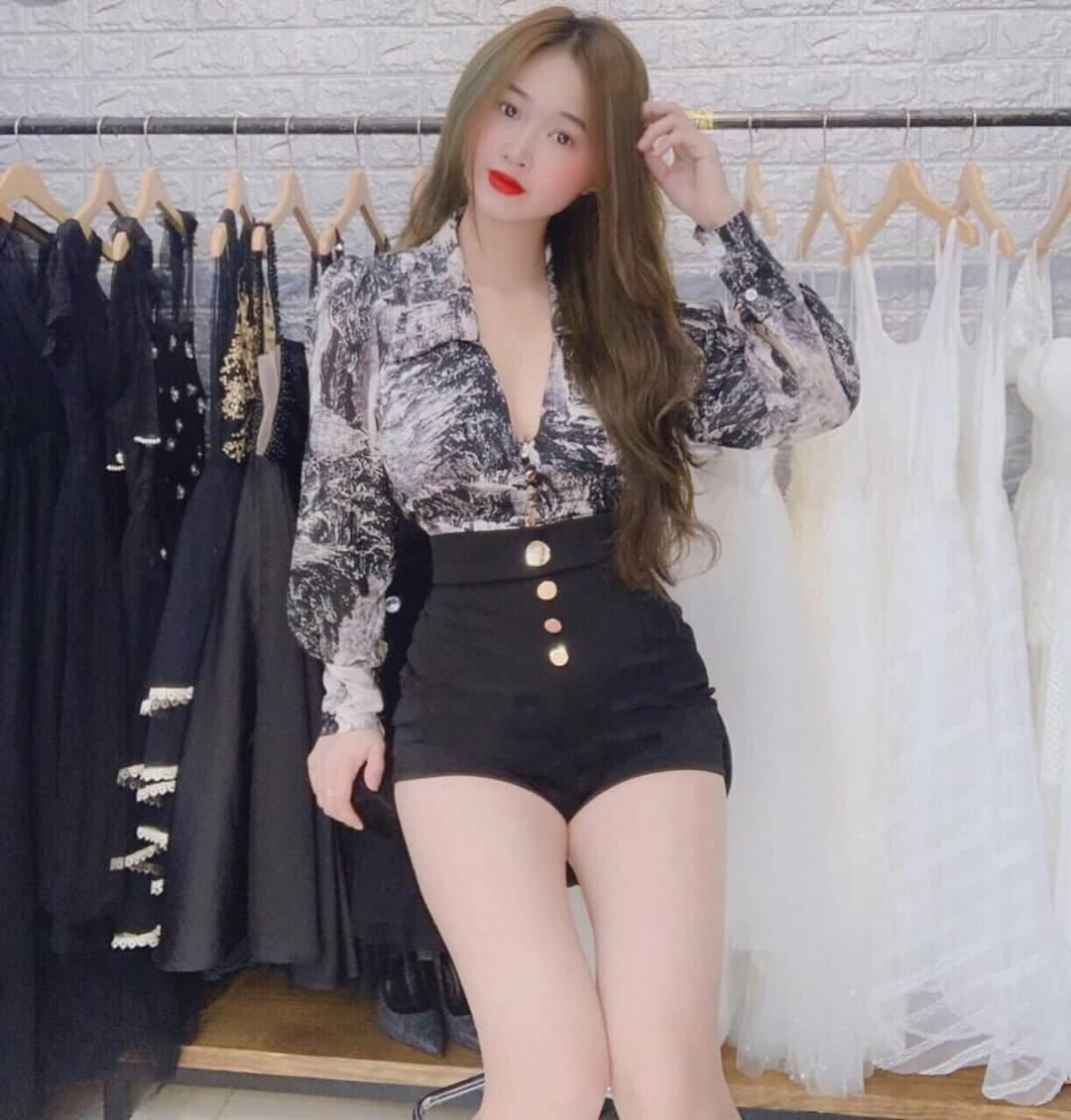 [HCM]Jum Short Cổ Sơ Mi Phối Màu