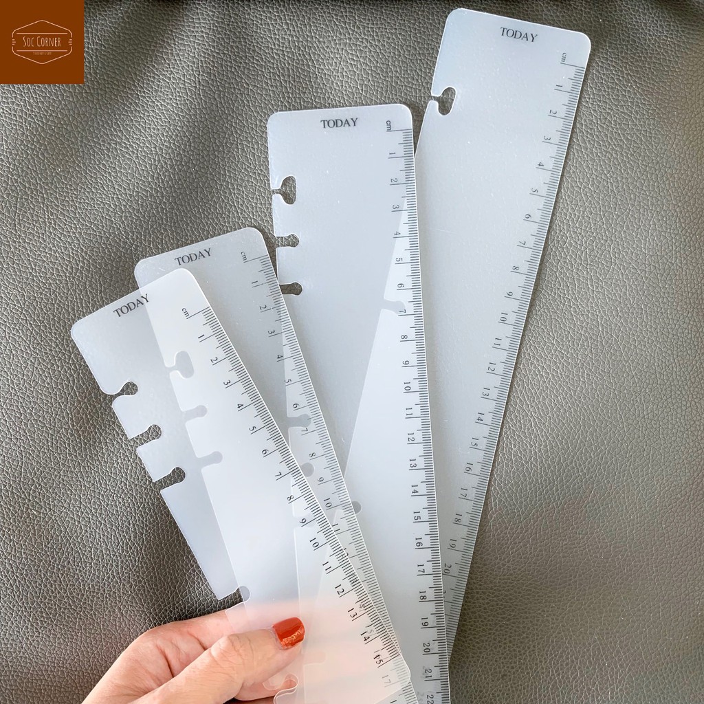 Thước Bookmark Today viền đen size A6/ A5/ B5/ A4
