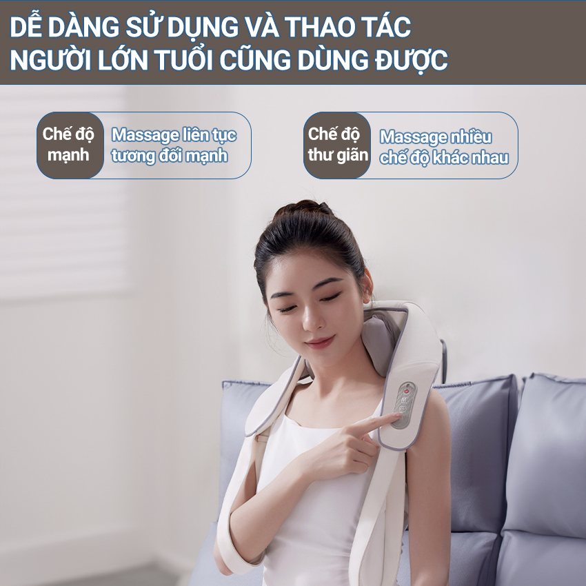 Máy massage cổ vai gáy, máy xoa bóp giảm đau cổ vai gáy