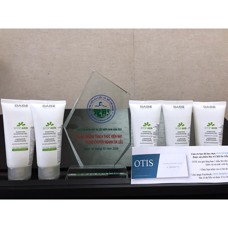 [HCM]✅SỮA RỬA MẶT BABE STOP AKN PURIFYING CLEANSING GEL 200ml
