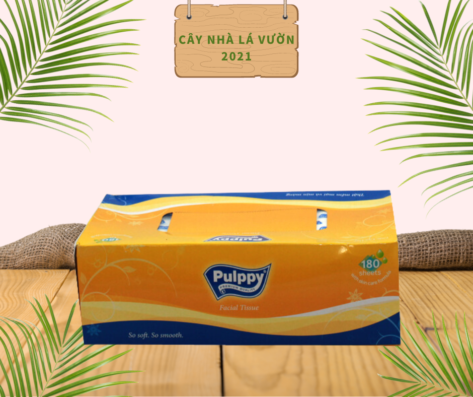 Set 5 Hộp Giấy Lụa Hộp Pulppy ( 180 tờ/ hộp )