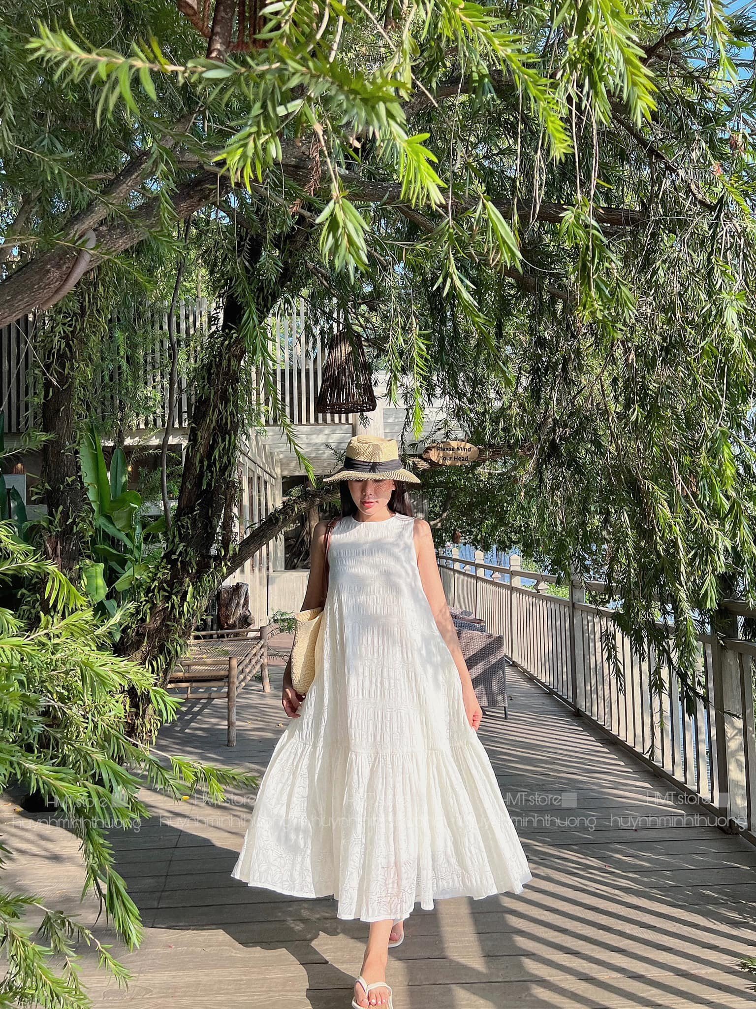 Đầm Maxi Ren Cộc Tay 2 Lớp Cao Cấp Đi Biển