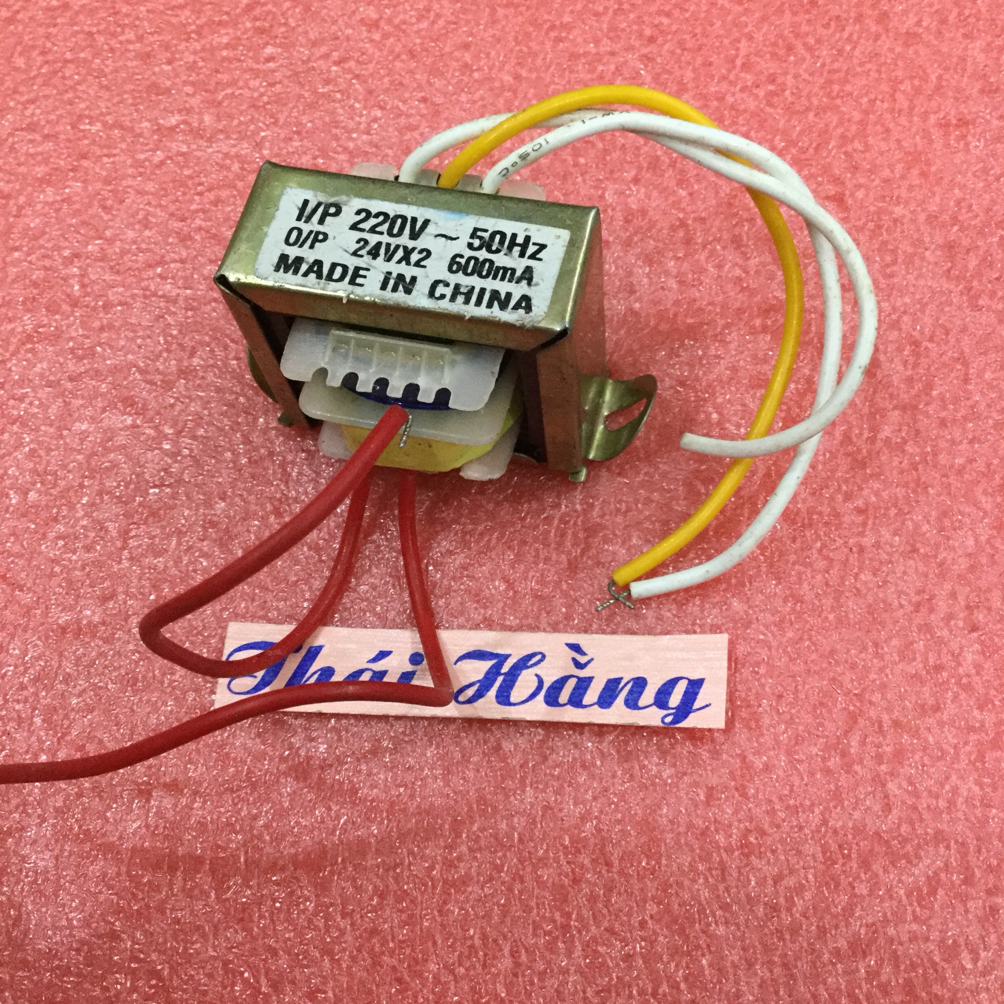 Biến áp nguồn đối xứng 600 mA 24 Vx2 -220 v(1 chiếc)