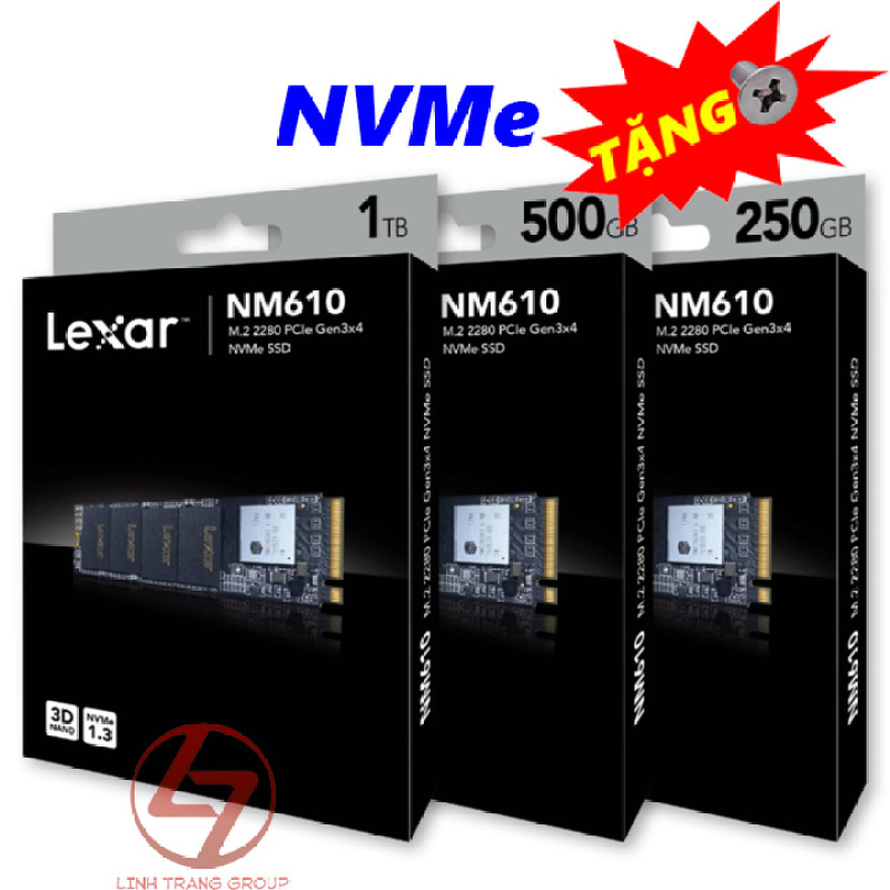 Bảng giá Ổ cứng SSD M.2 PCIe NVMe Lexar NM600 960GB 480GB 240GB - bảo hành 3 năm SD20 SD25 SD65 Phong Vũ