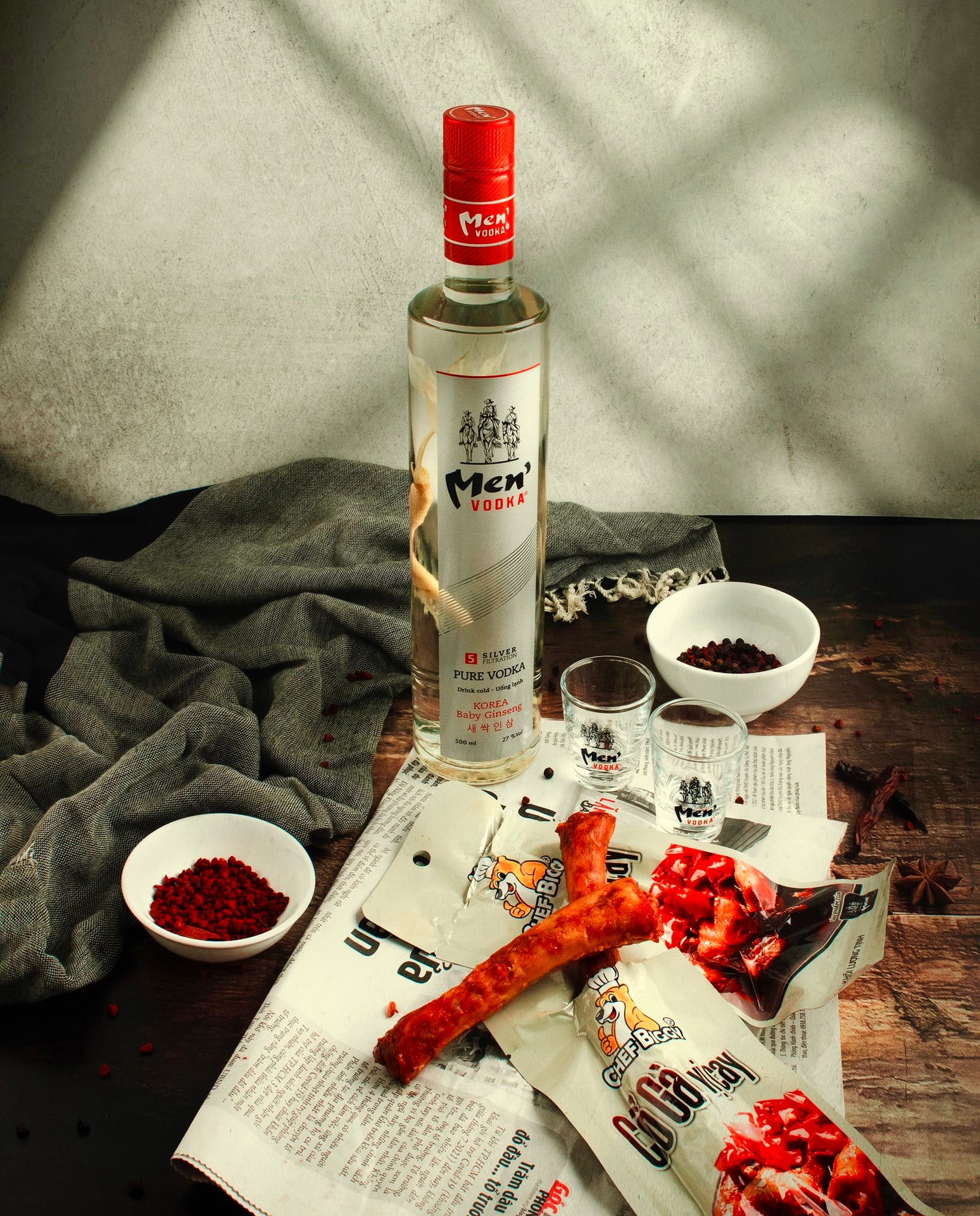 Rượu Men' Vodka Sâm Chính Hãng Nồng độ 29.5%