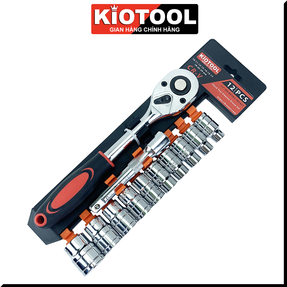 Bộ Dụng Cụ,Bộ Tuýp Xiết Mở Ốc 12pcs Kiotool