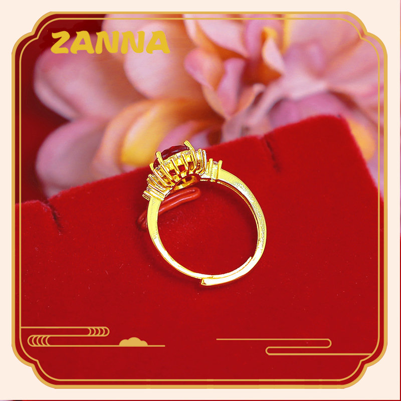 nhẫn vàng 18k thật  Chiếc nhẫn Kim cương micro ruby