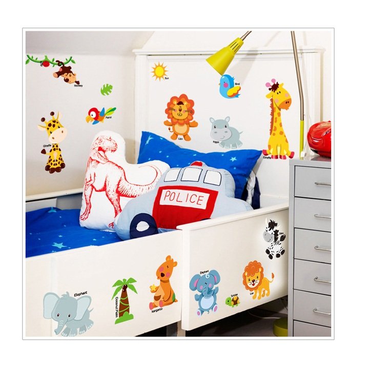 [HCM]DECAL DÁN TƯỜNG VƯỜN THÚ SỐ 4