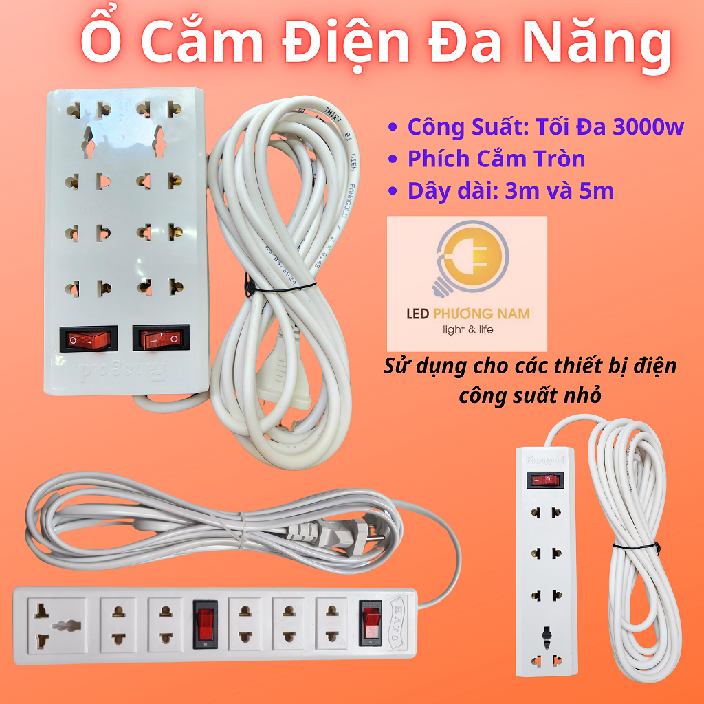 Ổ Cắm Điện Đa Năng 4 Lỗ