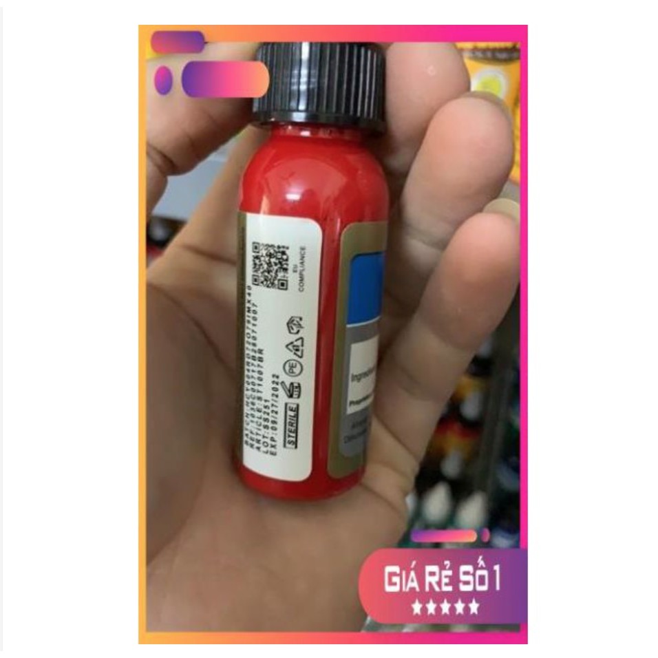 Mực Xăm Hình💗FREESHIP💗Mực Xăm Màu Đỏ Tươi -30ml