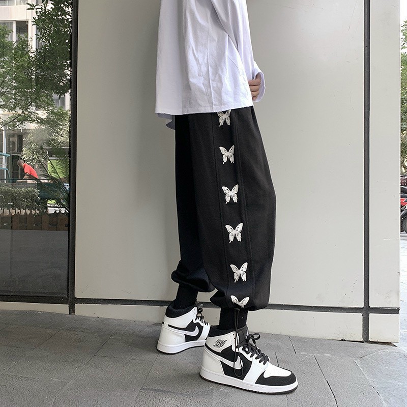 ?? SIÊU HOT ??Quần Jogger Nữ- nam- Unisex Dài Ống Rộng Có Bo Rút Dây In Hình Ulzzang/Quần Jogger Nữ Dài Ống Rộng Có Bo 2 màu Ulzzang/quần nỉ/quần dài nam/quần ống rộng dài