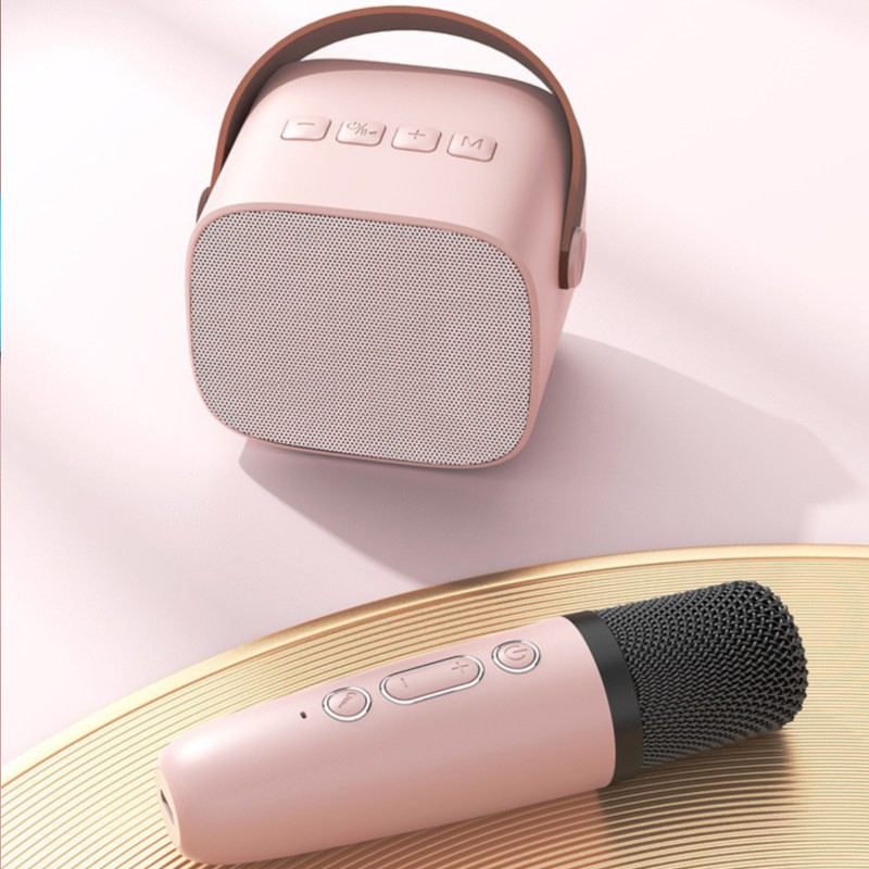 Bộ Loa Bluetooth kèm Micro không dây Karaoke Mini K1 (giao màu ngẫu nhiên)