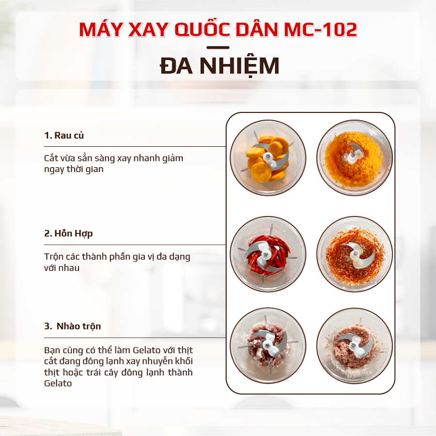 Máy xay đa năng Quốc Dân OSAKA MC-102