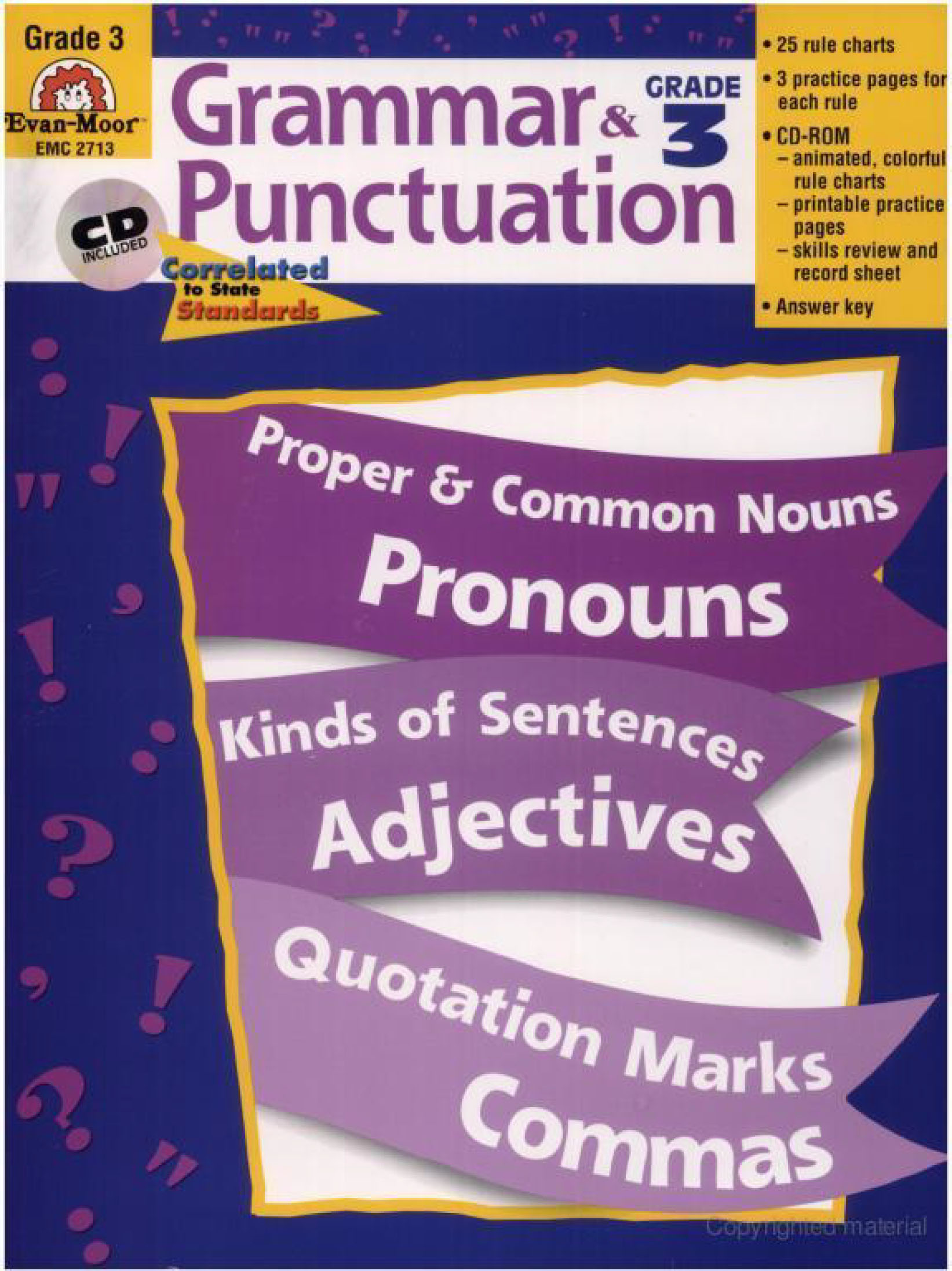 Grammar and Punctuation, Grade 1-6 (Sách đen trắng)