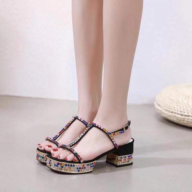 Sandal Hồ Ngọc Hà Đính Đá SD213