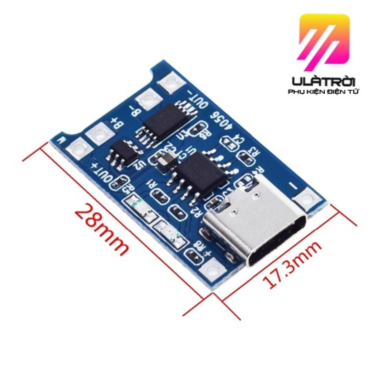 Mạch sạc pin TP4056 1A PIN 3.7V