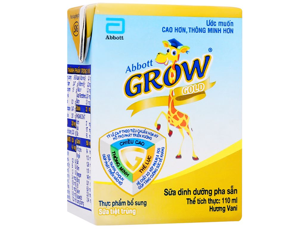 Sữa pha sẵn Abbott Grow 110ml thùng 48 hộp