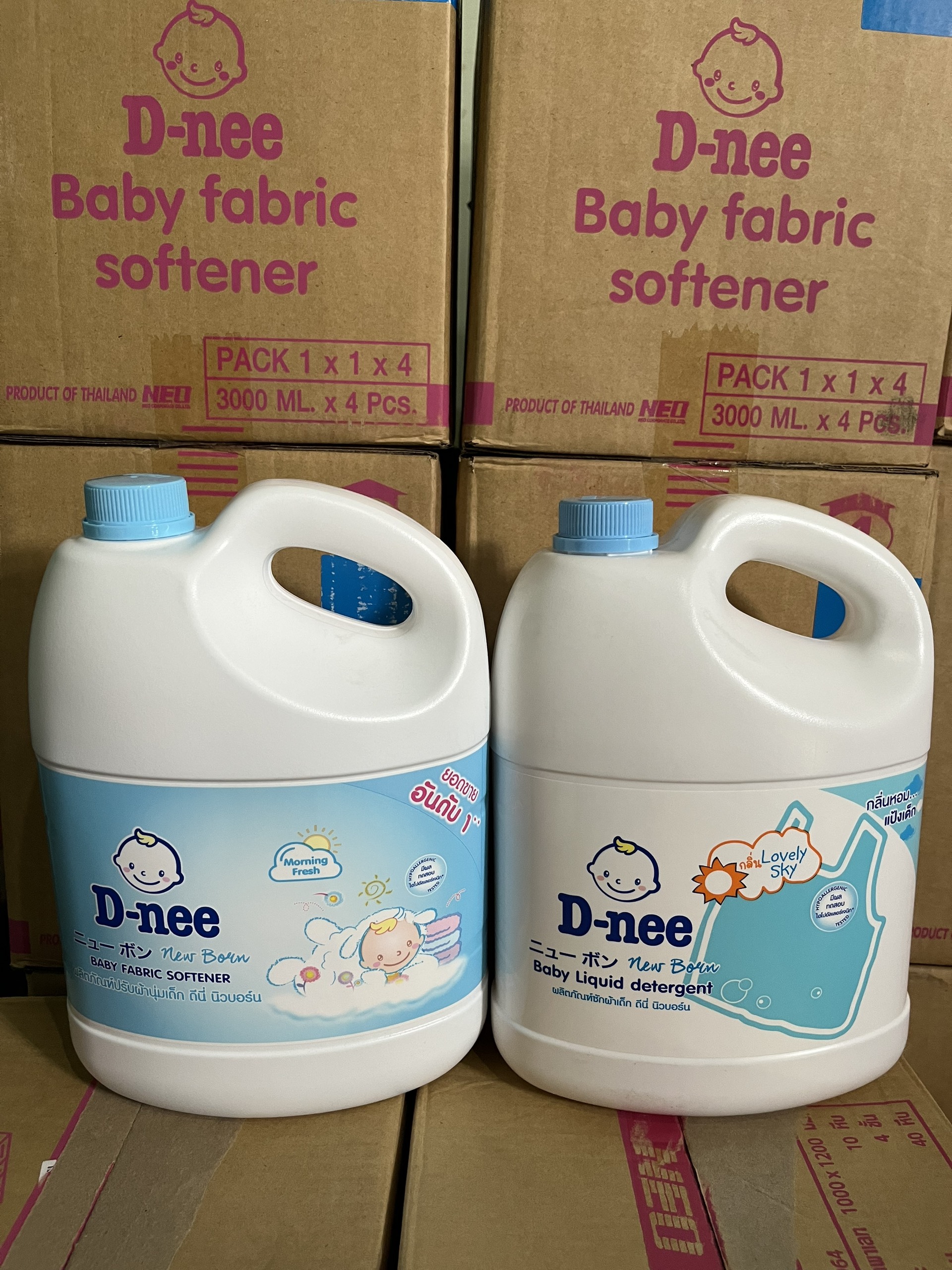 (SGT) Combo Nước giặt và nước xã DNEE - (1 Can giặt + 1 Can xã) - Hàng Thái Lan