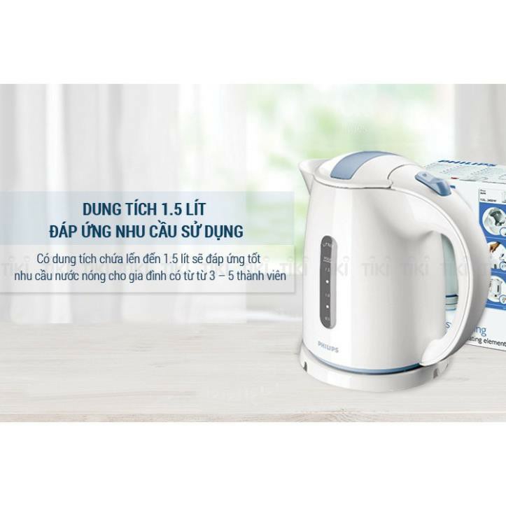 [FREESHIP MAX] [HCM]Bình Đun Siêu Tốc Philips HD4646 - Hàng chính hãng