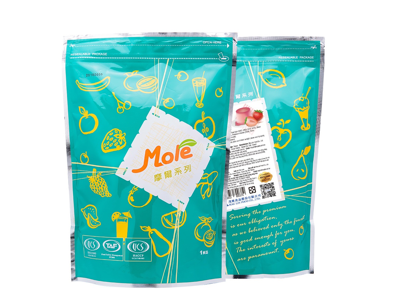 Bột Pudding Dâu Tây More / Bột plan dâu tây / Bột Plan Đài Loan / Bột More Gói 1Kg