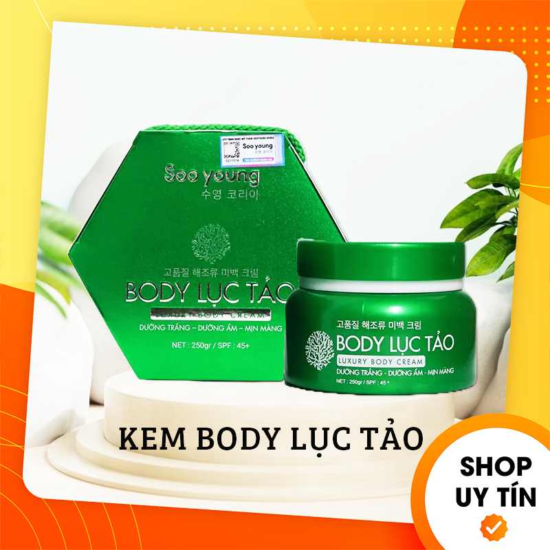 Kem body lục tảo soo young - kem body dưỡng trắng quốc dân 2021 - soo young korea
