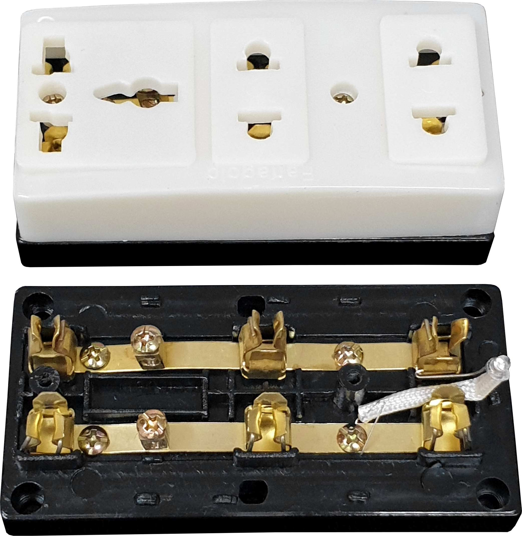 Multi-Purpose 3-Way Socket with Black Base!