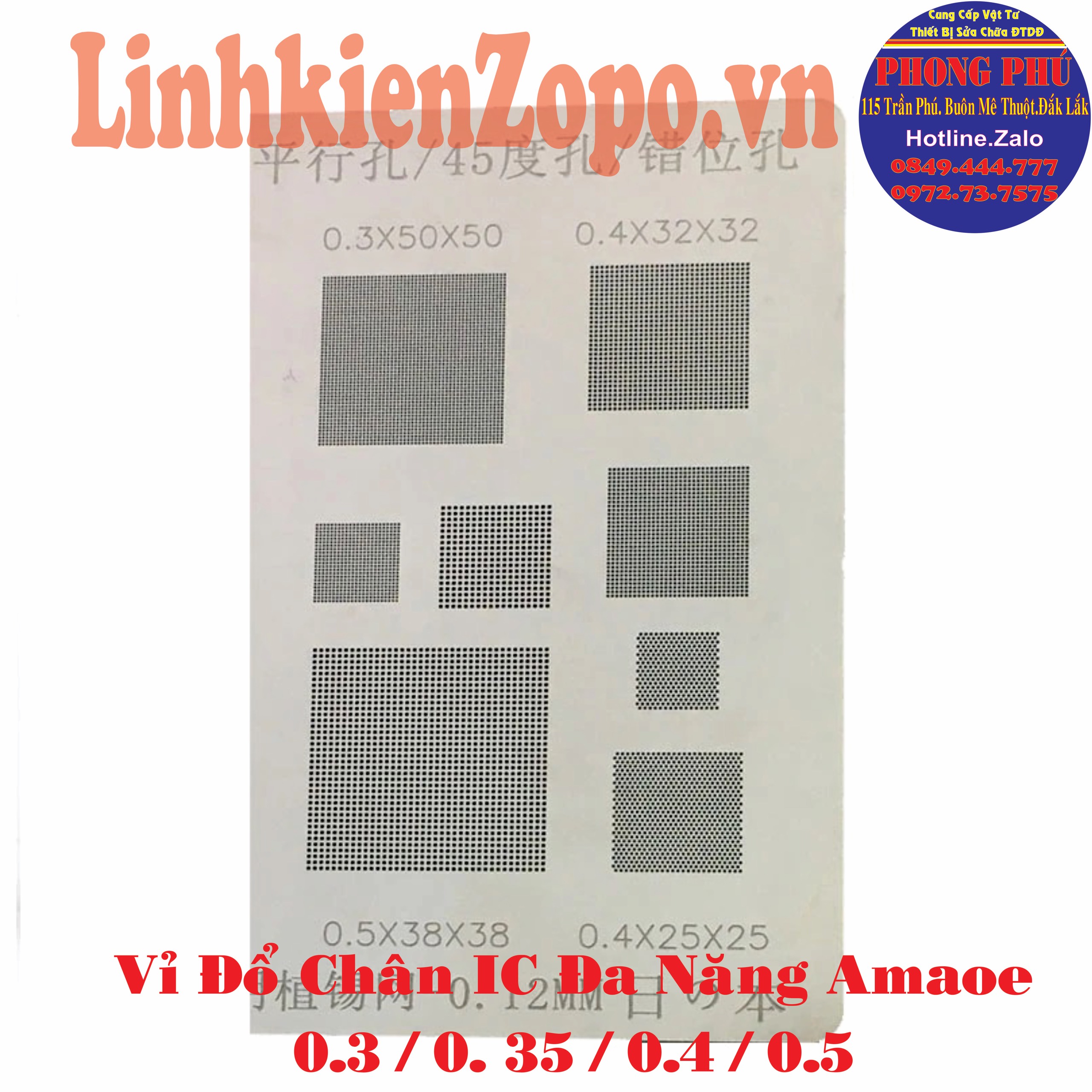 Vỉ Đổ Chân IC Đa Năng M Amaoe 45(0.3 / 0.35 / 0.4/ 0.5)