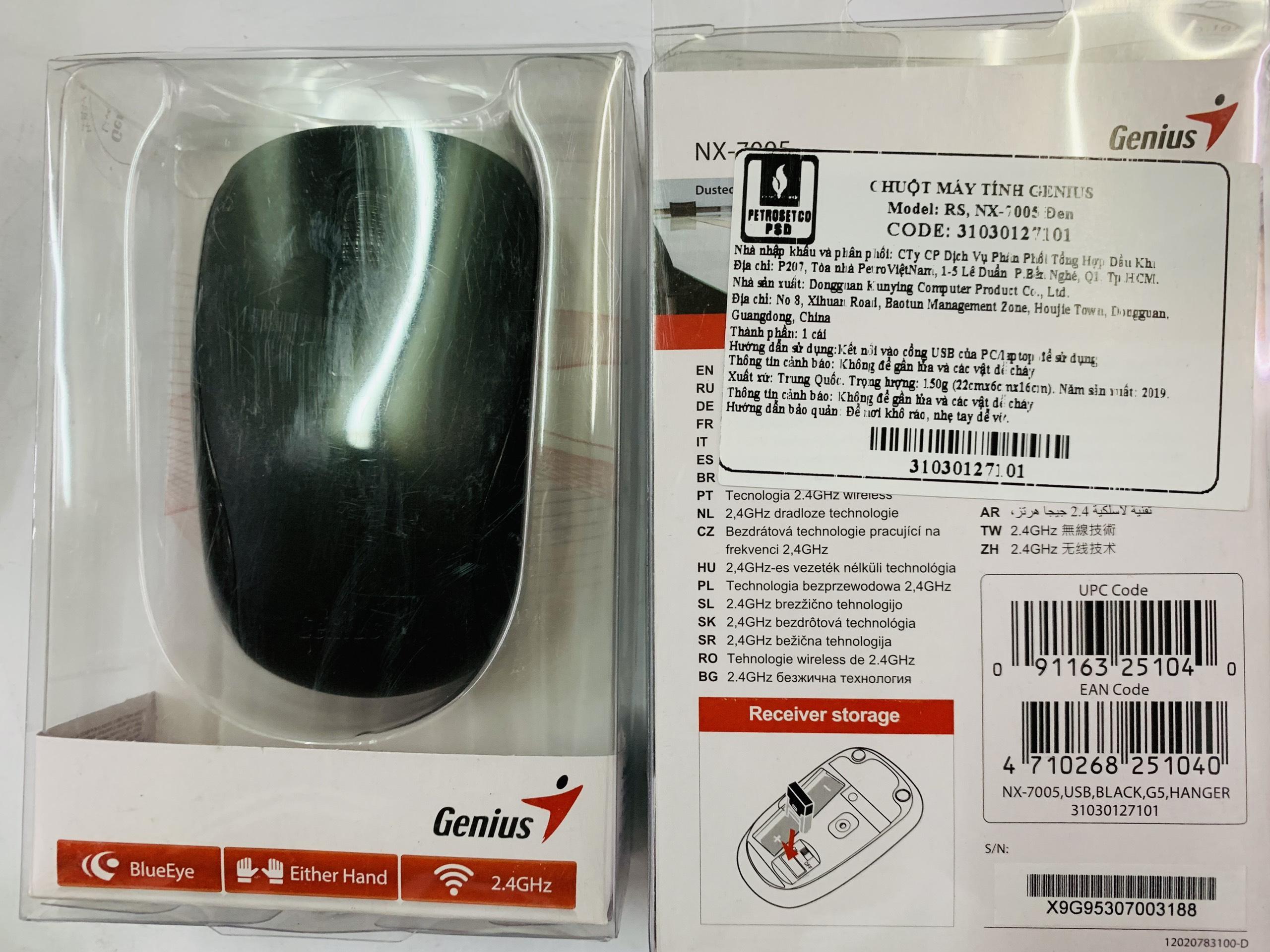 [HCM]Chuột không dây Genius NX 7005 đen