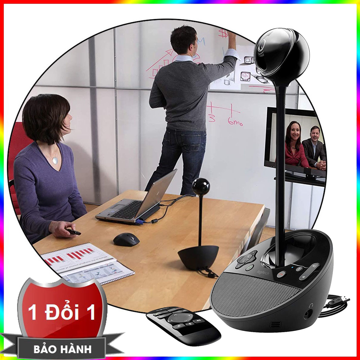 Webcam logitech bcc950 full hd 1080p - thiết bị họp trực tuyến logitech bcc 950 - logitech bcc950 conference cam full hd 1080p desktop video webcam for private offices home offices&most any semi-private space