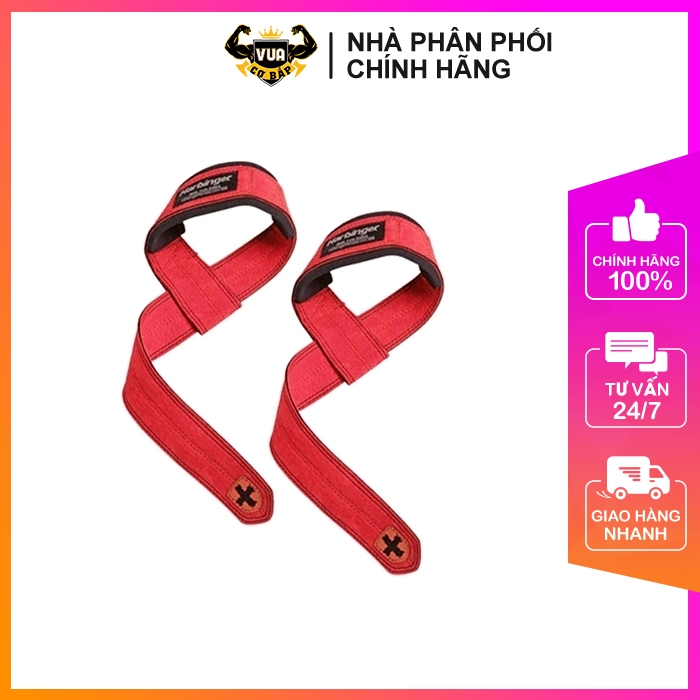 [HCM]Dây Kéo Lưng Tập Gym Harbinger Padded Leather (da thật) - RED