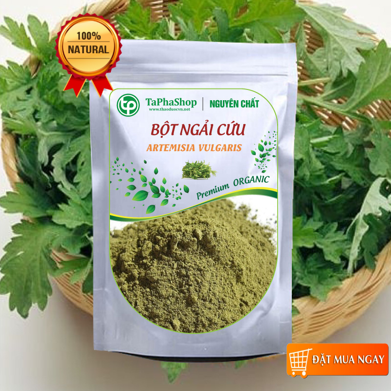 Bột ngải cứu nguyên chất 200g - Tấn Phát