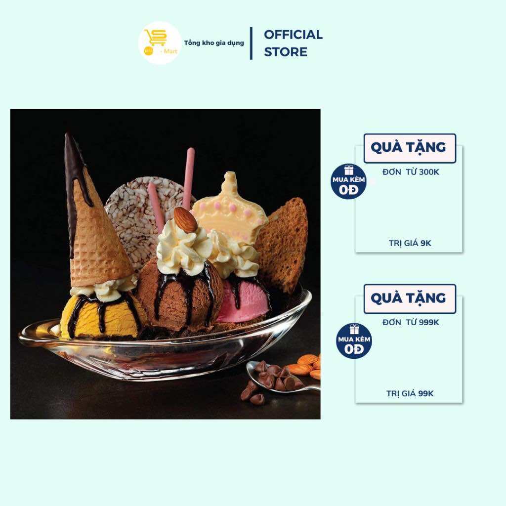 Dĩa Thuyền, Dĩa Thuỷ Tinh Ocean Alaska Trong Suốt, Cao Cấp | MTA-MART