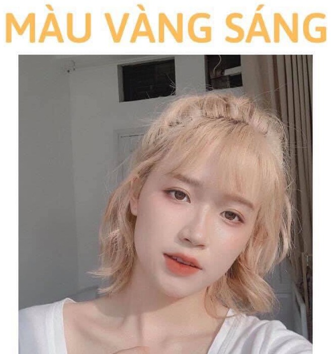 Màu nhuộm tóc vàng sáng snukia hoặc royal 100ml