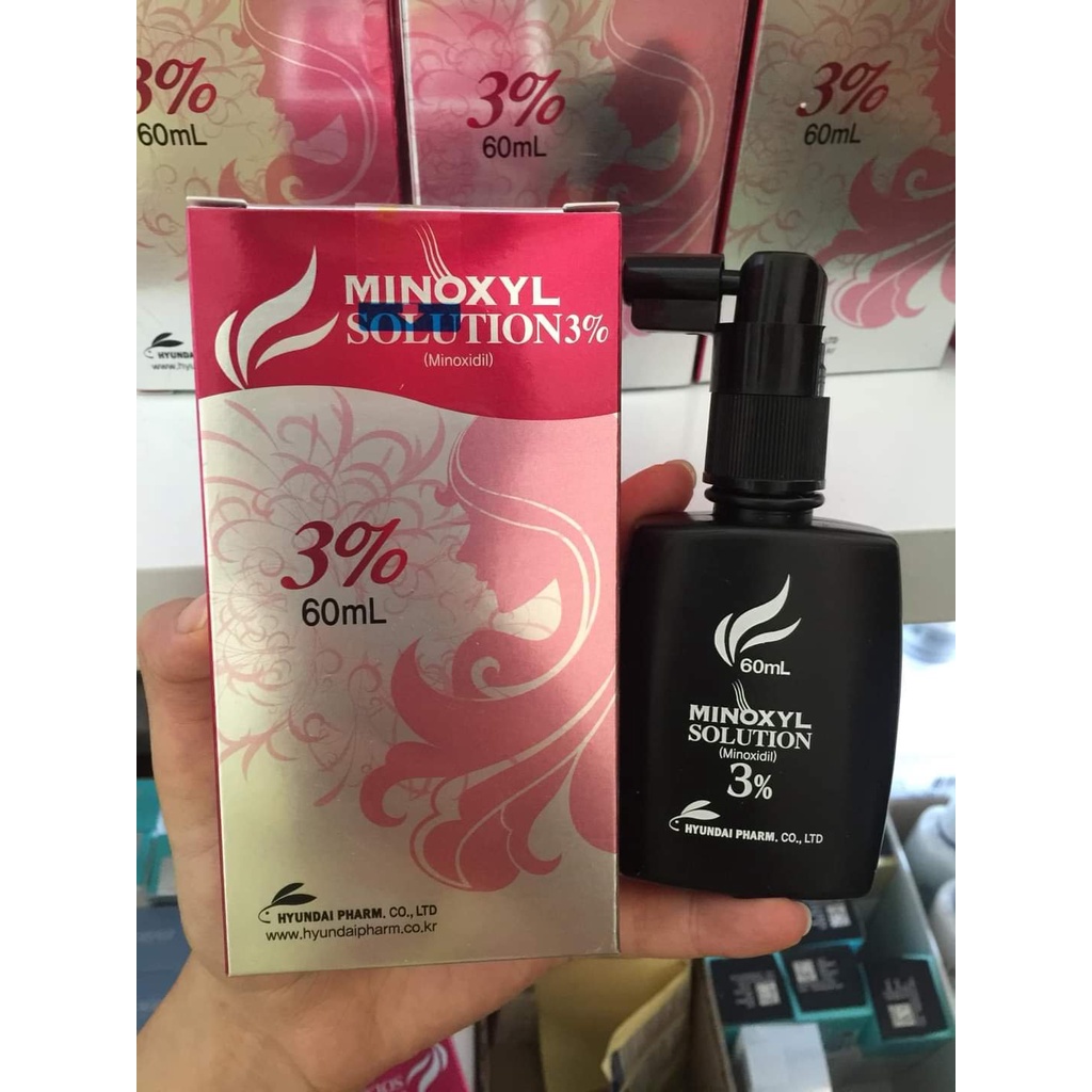 Xịt Mọc Tóc Minoxyl Solution 3% Giảm Rụng Tóc_Hói Đầu (Chai 60ml)