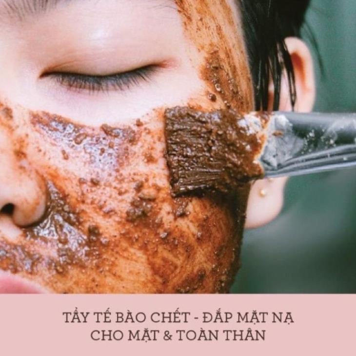 100gr tinh bột cám gạo cà phê tẩy da chết handmade