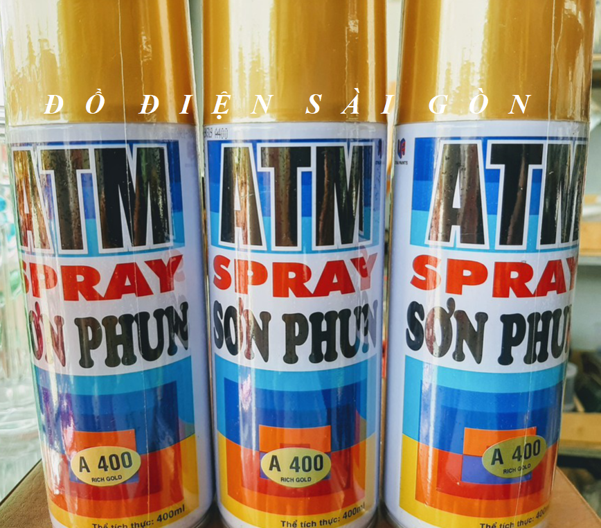 SƠN XỊT VÀNG ĐỒNG ATM A400 400ml