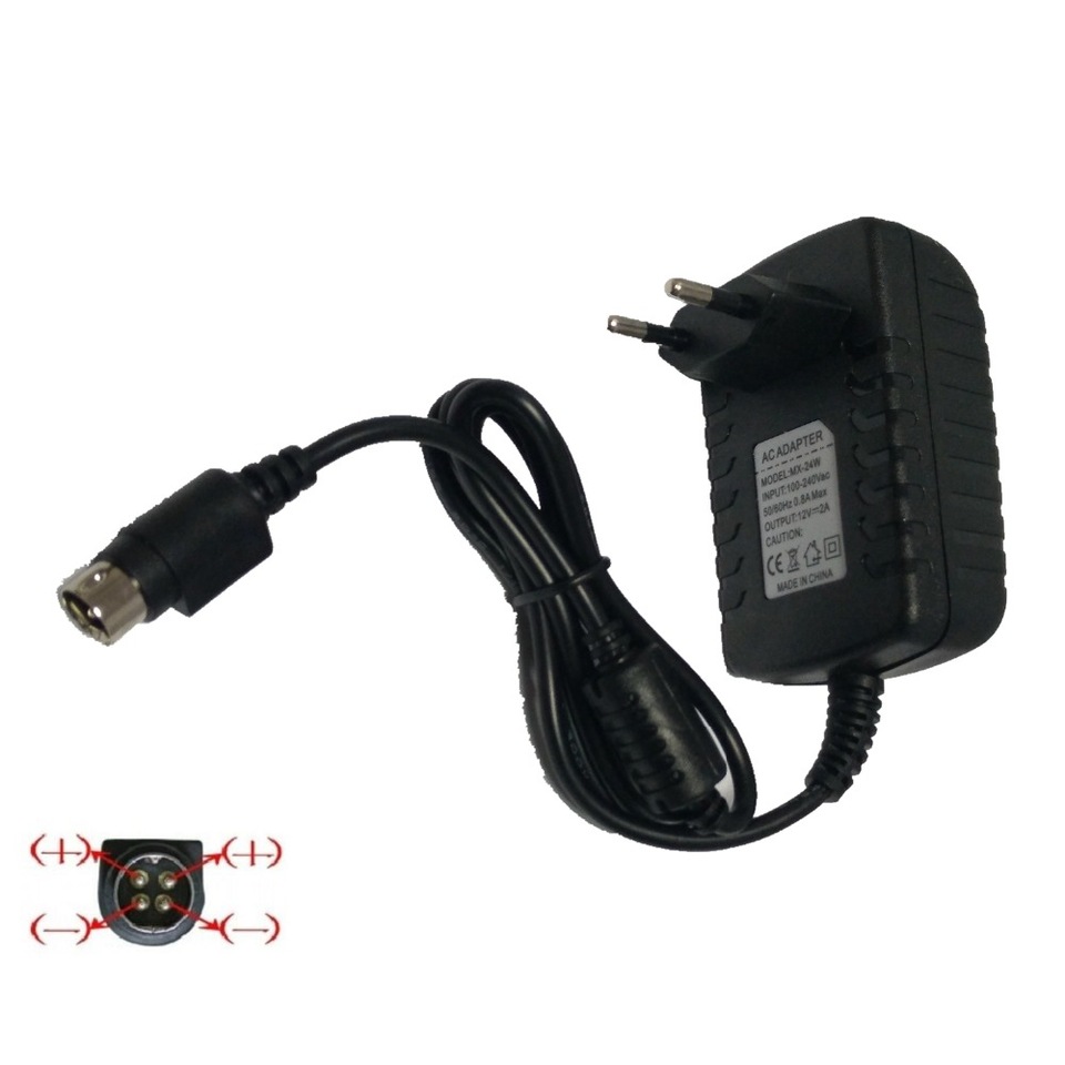 Nguồn đầu ghi hình camera Hikvision chân 4 pin