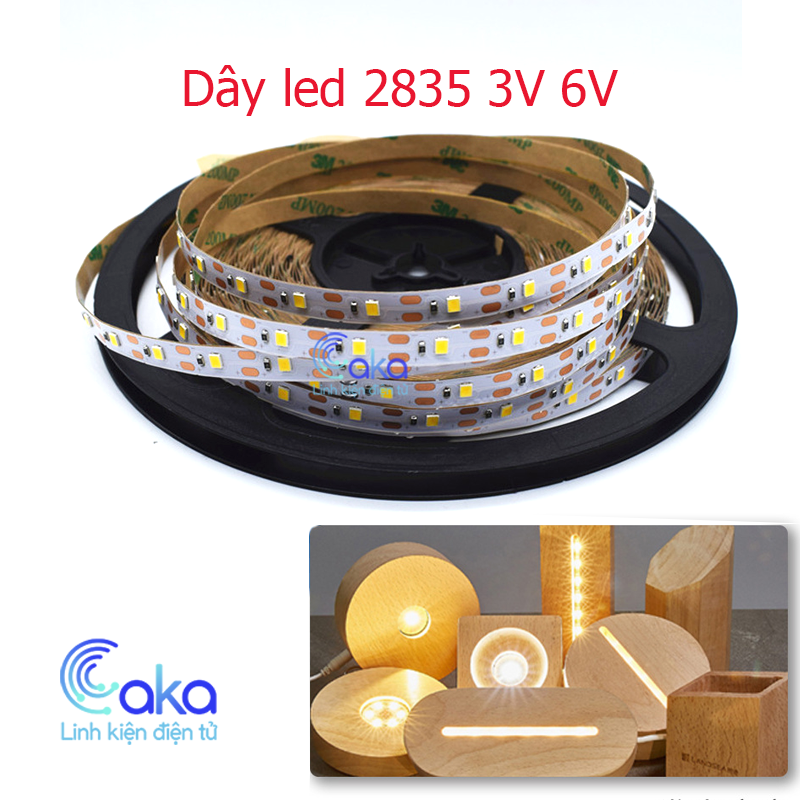 LED Dây DÁN 6V VÀNG ẤM