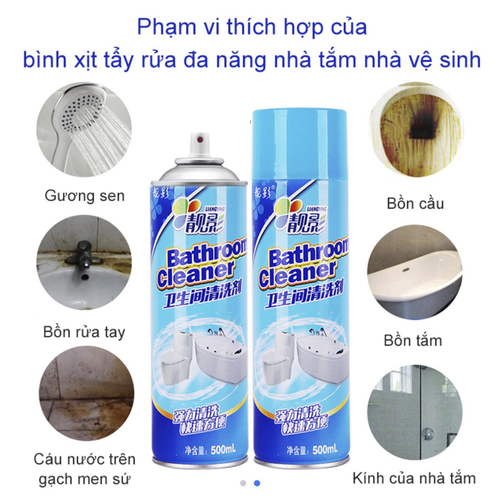 CHAI XỊT TẨY RỬA NHÀ BẾP - NHÀ TẮM(BATHROOM-XANH)