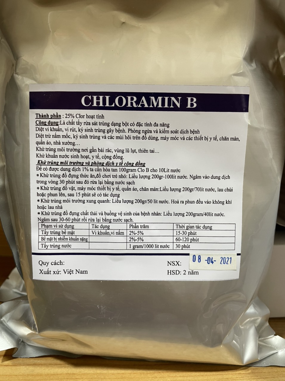 Cloramin B-sát trùng,khử khuẩn[1kg]